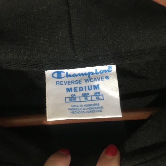 Champion Reverse Weave Black Sweatshirt - Picture 4 of 6